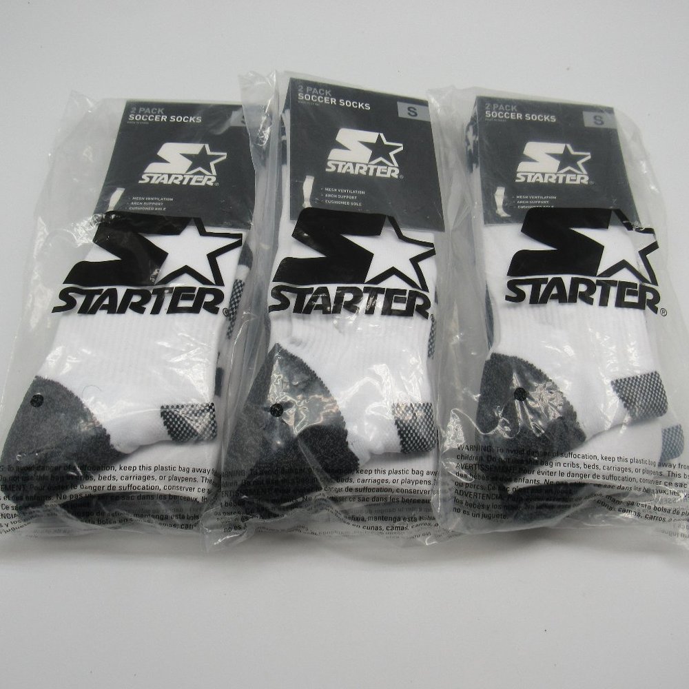 Starter Unisex Adult/Youth Soccer Socks 6 Pair New